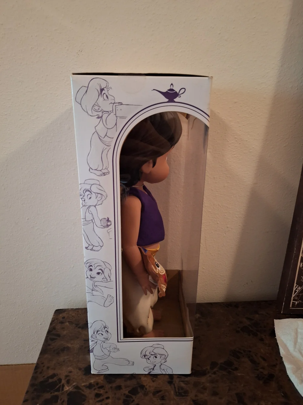 Disney Animators' Collection Aladdin Doll - Purple Vest, White Pants New